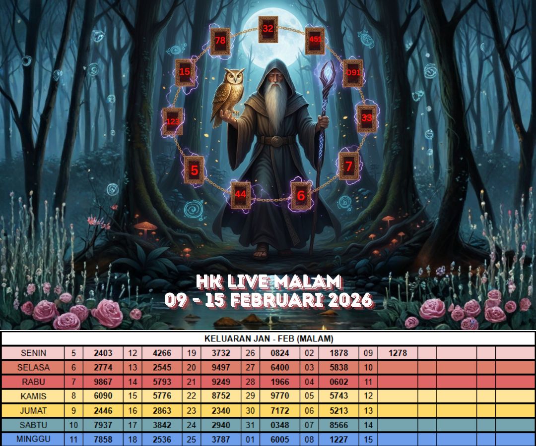 HK LIVE MALAM 09 - 15 FEBRUARI 2026
