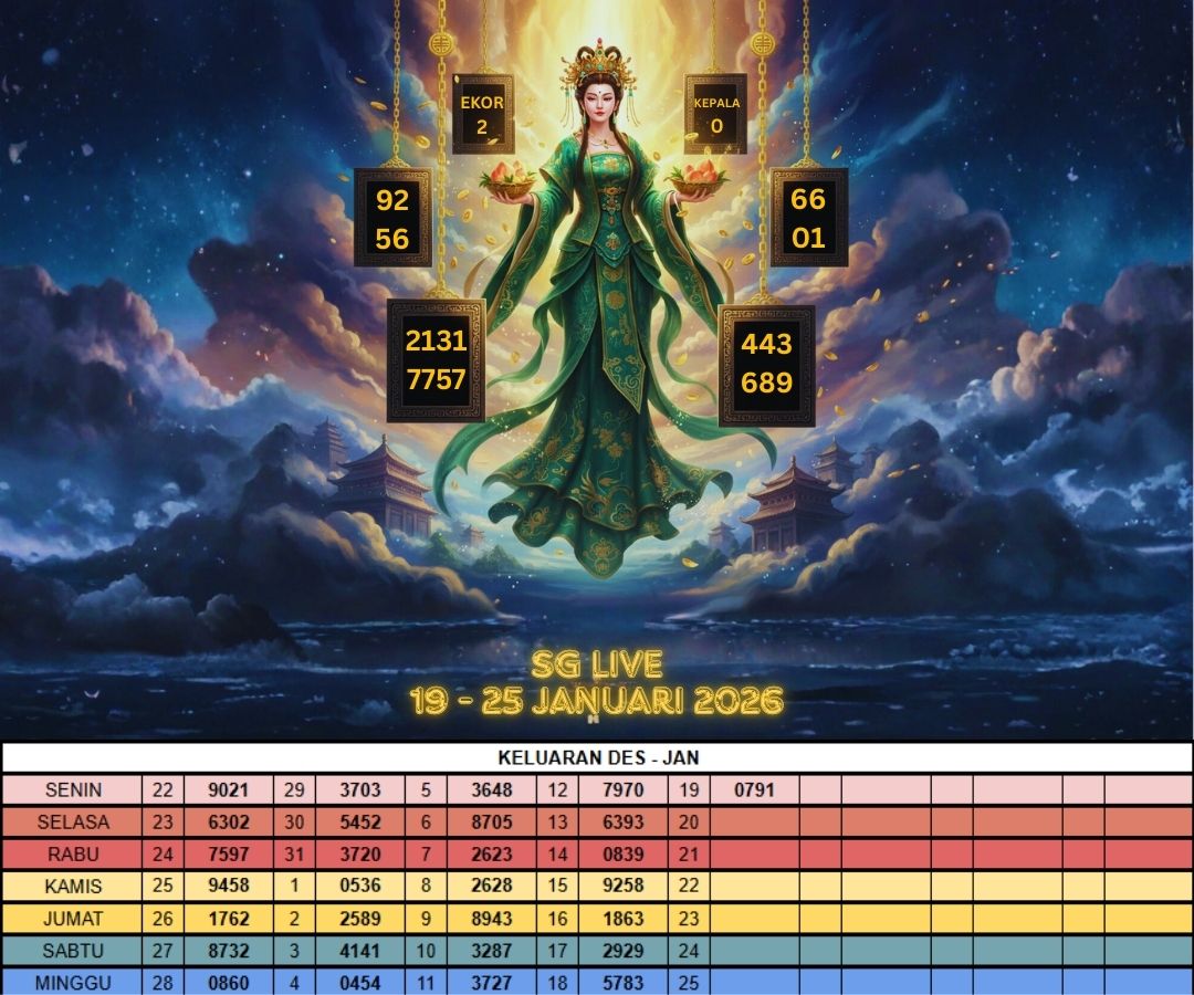 SG LIVE 19 - 25 JANUARI 2026